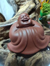 宇軒紫砂歡喜彌勒茶佛寵擺件手工可養(yǎng)可愛茶玩茶藝家居裝飾禪意 ZY歡喜彌勒朱泥一對（2個） 曬單實拍圖