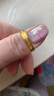 六福珠寶足金諾言黃金戒指情侶結(jié)婚對(duì)戒款實(shí)心單只活口戒 計(jì)價(jià) GDGTBR0042 7.17克(含工費(fèi)450元) 男款 曬單實(shí)拍圖