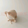 兔兔大文嬰幼兒帽子0-6-12個(gè)月春秋季護耳一體女寶寶可愛(ài)超萌3歲兒童胎帽 米色花朵，棉布內里 頭圍40-48cm（建議0-3歲） 曬單實(shí)拍圖
