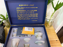 金鑲玉 功夫茶具套裝 家用整套琉璃玉瓷國(guó)風(fēng)蓋碗茶杯陶瓷套組送禮禮盒裝 江山千里晶玉瓷茶具套裝 10頭 曬單實(shí)拍圖