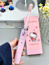 三麗鷗  (SANRIO)超聲波震動電動牙刷防水USB充電多功能家用軟毛牙刷送女孩閨蜜生日禮物女生成人通用情侶款 凱蒂貓【送禮精選】精致卡通禮盒 曬單實(shí)拍圖