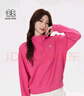 KOLON SPORT/可隆連帽衛衣 女子露營(yíng)垂釣野營(yíng)戶(hù)外運動(dòng)高領(lǐng)上衣 LKMT5ST624-DP 深粉色 XS 155/80A 曬單實(shí)拍圖