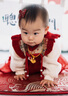 G.duck一周歲禮服女寶寶連衣裙兒童唐裝套裝中國風(fēng)秋季裙子嬰兒抓周衣服 紅色 73 尺碼建議3-6個(gè)月12-16斤 曬單實(shí)拍圖