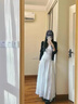 FSHE白色半身裙女夏2025新款高腰顯瘦a字中長款春秋蓬蓬裙芭蕾蛋糕裙 白色【款】 常規(guī) S 曬單實(shí)拍圖