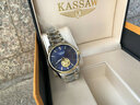 KASSAW高檔名牌勞力男士手表純金999足金黃金24K麒麟金表男機械表名表 間金白面【附帶黃金鑒定證書(shū)】 曬單實(shí)拍圖