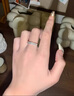 卡派亞G鉑金莫桑石戒指美好時(shí)刻純銀指環(huán)輕奢18.K金質(zhì)感戒子520送女朋友 莫桑鉆76粒(禮盒包裝贈送證書(shū)) 美7號 曬單實(shí)拍圖