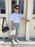 G.DUCKKIDS小黃鴨童裝男童夏裝褲子薄款中褲2025新款中大童夏季牛仔夏款男孩 淺藍色 140 (建議125-135cm 7-8周歲） 曬單實(shí)拍圖