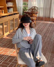 蕉下森林防曬衣女2025夏季新款防曬服女士寬松短款外套時(shí)尚洋氣斗篷開衫 淺銀灰 XL 曬單實(shí)拍圖