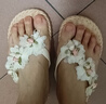 人字拖鞋女夏季外穿花朵ins休閑時尚簡約海邊防滑沙灘夾腳涼拖鞋 杏色 38-39 曬單實拍圖