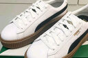 彪馬（PUMA）【厚底鞋】增高黑白松糕鞋女復古休閑板鞋PLATFORM394369 白-黑色-01 40 曬單實(shí)拍圖