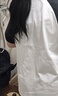 GOLDJEANNIE圓領(lǐng)長(cháng)袖t恤女內搭2024春秋新款簡(jiǎn)約修身顯瘦百搭上衣內搭打底衫 白色 XL 116-129斤 曬單實(shí)拍圖