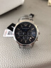 安普里奧·阿瑪尼（Emporio Armani）手表男黑武士系列三眼計時(shí)飛行員大表盤(pán)石英表送男友送老公CLG版 AR2448 曬單實(shí)拍圖