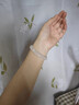郎凱丹頓瑪瑙手鐲女白冰玉髓鐲子白月光圓條翡翠玉石玉鐲送媽媽送 53-54圈【適合80-90斤】 曬單實(shí)拍圖