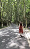 京功適合去草原拍照的裙子波西米亞復(fù)古長(zhǎng)裙女大西北草原旅游吊帶 西瓜紅 L 曬單實(shí)拍圖