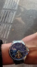 冠琴（GUANQIN）星空手表男士全自動(dòng)機械表商務(wù)休閑多功能男表夜光防水腕表國表 鋼帶星空藍面 曬單實(shí)拍圖
