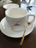 金鑲玉茶杯 家用喝茶泡茶杯辦公咖啡杯攪拌勺功夫茶具禮盒 素雅金蘭杯 曬單實拍圖