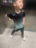 維多利亞旅行者兒童速干衣運動緊身套裝春夏季羽毛球服籃球足球訓(xùn)練服跑步健身衣 曬單實拍圖