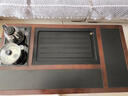 紫桐家居（Z-Tong Furniture）功夫茶幾客廳火燒石茶臺(tái)智能燒水壺一體嵌入實(shí)木茶桌 1.2米胡桃色+石茶盤(pán)+茶爐全套 曬單實(shí)拍圖