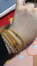 臻語黃金小吊墜配件diy桃花足金999鈴蘭花燒藍(lán)轉(zhuǎn)運(yùn)珠金珠算盤紅繩手鏈 3號/小版紅鯉魚/約0.12-0.15g 曬單實(shí)拍圖