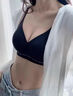 都市麗人明星娜扎同款輕奢無(wú)痕按摩文胸收副乳塑形內衣深V聚攏胸罩LJH4B1 曬單實(shí)拍圖