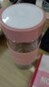 梵昇昱水杯男女士玻璃杯高顏值茶杯女簡(jiǎn)約水杯泡茶杯防燙耐高溫茶水杯 玻璃杯粉色（含茶隔）480ml 曬單實(shí)拍圖
