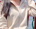 卡帕（Kappa）背靠背運動外套女春秋季跑步休閑女士夾克開衫衛(wèi)衣女款K0E62WK01D 白色-0114 L 曬單實拍圖