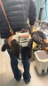 WAKYTU狗狗橫背帶狗包外出便攜包小中大型犬背狗神器寵物單肩斜挎包 棕S 曬單實(shí)拍圖