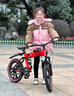 永久（FOREVER）自行車(chē)兒童中大童6-12歲變速減震男女孩可折疊單車(chē)山地車(chē) 中國紅輻條輪前后減震變速大禮包 20寸適合身高130-150cm 曬單實(shí)拍圖