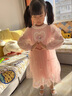 G.DUCKKIDS小黃鴨女童連衣裙春秋長袖洋氣兒童裙子女孩子寶寶美樂蒂公主紗裙 美樂蒂粉色 90 尺碼1~2歲【 80-90cm】 曬單實拍圖