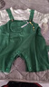 G.DUCKKIDS小黃鴨嬰兒夏季衣服連體衣男寶寶可愛(ài)新生薄款純棉外出百天兩件套 綠色恐龍?zhí)籽b 80cm (建議6-9個(gè)月，7-10KG) 曬單實(shí)拍圖