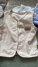 童泰（TONGTAI）嬰兒馬甲春秋季純棉寶寶衣服雙層加厚背心坎肩馬夾上衣白色80cm 曬單實(shí)拍圖