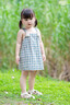 優(yōu)奇女寶寶連衣裙夏裝小月齡公主裙女童吊帶裙一周歲禮服夏季背心裙子 可愛(ài)小兔格子裙 90 曬單實(shí)拍圖