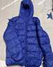 雪中飛（SNOWFLYING）兒童輕薄羽絨服男童保暖防寒新款童裝中大童女童薄款冬外套 深霧藍 140 曬單實(shí)拍圖