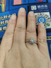 DRAGBOLL莫桑石鉆戒女小眾設(shè)計高級感求婚結(jié)婚鉆石戒指情送老婆生日禮物 玫瑰金 50分14號【指圍54mm】 曬單實拍圖