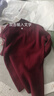 恒源祥高檔純色羊毛衫女套頭毛衣內搭媽媽裝秋冬新款半高領(lǐng)修身打底 酒紅 F6-2 XL 120-130斤左右穿 曬單實(shí)拍圖