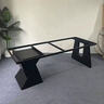 煌涵輕奢桌腿支架不銹鋼餐桌腿大理石底座奢石茶桌架子巖板大板支撐腳 碳素鋼黑色-長(cháng)200寬80高73cm 曬單實(shí)拍圖