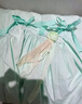 瑜尚臻品 薄荷曼波風海邊度假氛圍感沙灘裙吊帶裙掛脖連衣裙仙女大擺裙子 【薄荷綠+胸花】M 曬單實拍圖