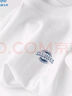 JEANSWEST LIFE真維斯白色t恤男士純棉夏季寬松休閑短袖情侶潮牌男女款半袖體恤 曬單實拍圖