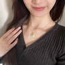 銀項(xiàng)鏈女18K金鏈子S925純銀金包銀素鏈閃O鎖骨鏈配鏈無(wú)吊墜不掉色 金色滿天星-S925銀-送禮盒 40厘米 曬單實(shí)拍圖