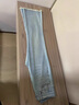 衣然呈品微喇時尚高腰牛仔褲女夏季薄款韓版流行毛邊做舊百搭顯瘦長褲子女 淺藍(lán)色 M 【建議90-110斤】 曬單實拍圖