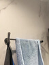 Mohao槍灰全銅毛巾架免打孔衛生間浴室可旋轉毛巾桿單桿極簡(jiǎn)浴巾架掛架 【槍灰】全銅50CM左桿-免釘/打孔 曬單實(shí)拍圖