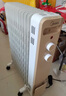 美的（Midea）【金縷衣】取暖器家用/電暖器/電暖氣/加濕烘衣/13片大面積取暖器/電熱油汀取暖器NY2213-18GW 曬單實(shí)拍圖