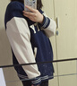 唐獅（TonLion）2024情侶棒球服外套寬松休閑男女同款 藏青（男女同碼） XL 曬單實拍圖