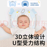 EVEBABY定型枕嬰兒0-6個(gè)月睡圓頭新生兒定型枕0-1歲矯糾正睡頭型寶寶枕頭 小萌象 藍色(帶調節棒) 曬單實(shí)拍圖