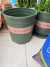 環(huán)球（HUAN QIU）花盆帶托盤(pán) 加厚陽(yáng)臺花卉盆栽種植盆月季茉莉繡球梔子花加侖花盆 1.5加侖-口徑19.5cm高19.6cm 盆+托【1個(gè)】 曬單實(shí)拍圖