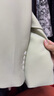 芭妃婭西裝套裝女2025新款兩件套氣質(zhì)通勤職業(yè)高級(jí)感休閑白色西服兩件套 綠色西裝外套+喇叭褲 M 曬單實(shí)拍圖