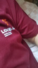 啄木鳥2024夏季純棉短袖t恤男青少年圓領(lǐng)T恤男生韓版寬松休閑大碼上衣男 酒紅色 XL 曬單實(shí)拍圖