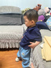 INSBOBO男童夏裝2025夏季新款男寶襯衫兩件套兒童衣服寶寶童裝潮 藏青 90 曬單實(shí)拍圖