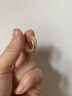SO SOUL復古雙C金色耳環(huán)925銀針腳新款高級感輕奢耳飾女金屬啞光耳釘耳圈 啞金色(925銀針 鍍真金) 曬單實(shí)拍圖