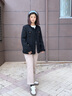 CAMILA KSENIA德訓(xùn)鞋女2025新款厚底鞋子百搭爆款女鞋休閑板鞋女款小白鞋運(yùn)動(dòng)鞋 米黑色 36 曬單實(shí)拍圖